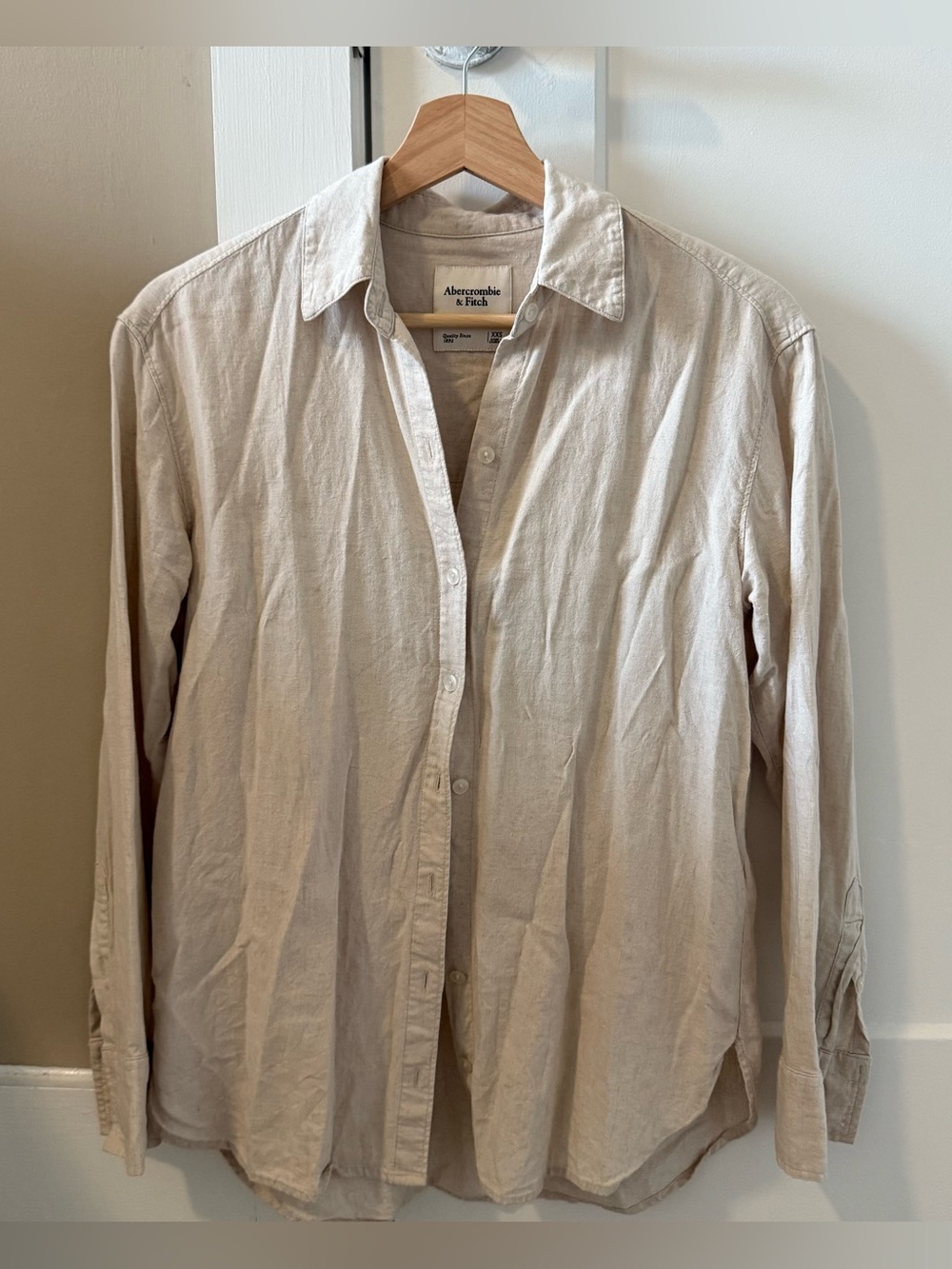 Abercrombie Linen Oversized Button Down Shirt